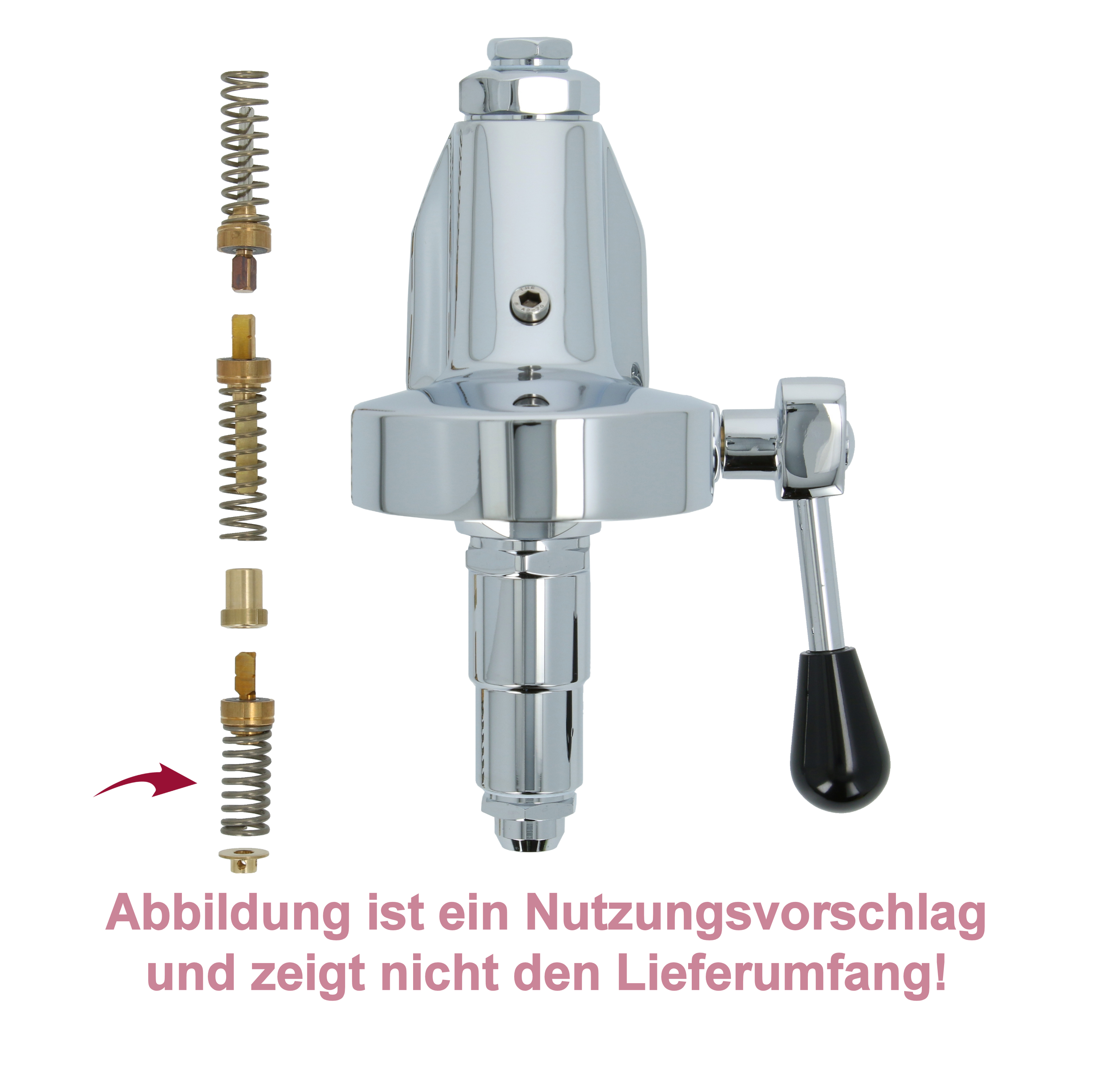 Feder (Unten / 14x33mm) für Ventil der E61 Guppen Espressomaschinen