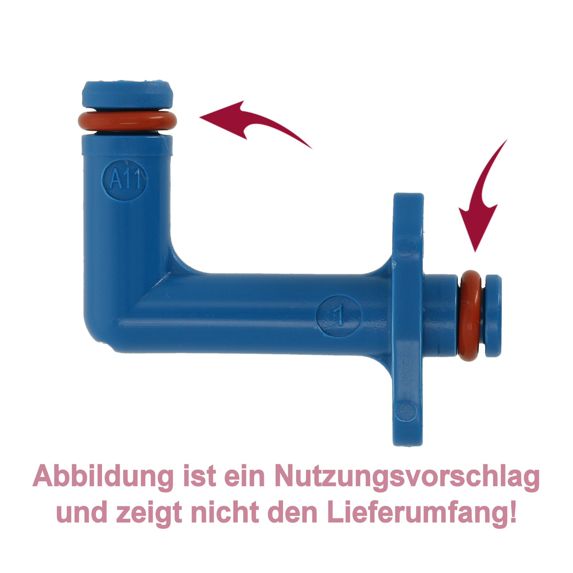 Dichtung / O-Ring zum Brühkammerzulauf für die Siemens EQ & Bosch Vero