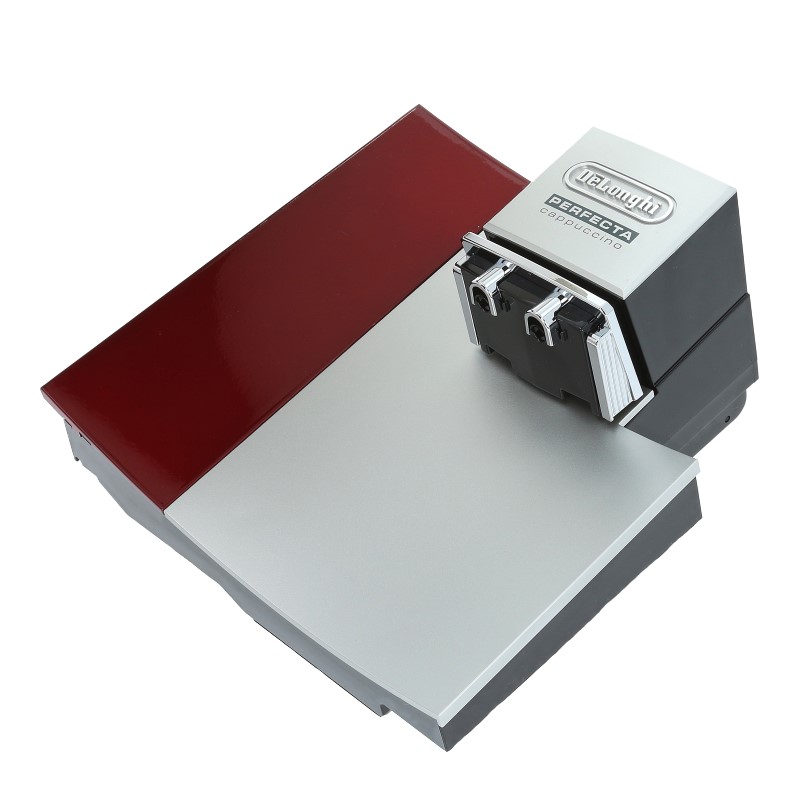 Tür kpl. (Rot / Silber) mit Kaffeeauslauf für DeLonghi ESAM 5550.R Perfecta