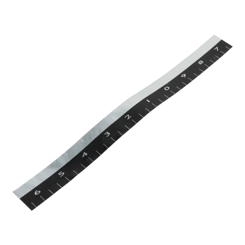 Skala (Schwarz / 205x19mm) für Bohnenbehälter der Quickmill 070 Emilia Kaffeemühle