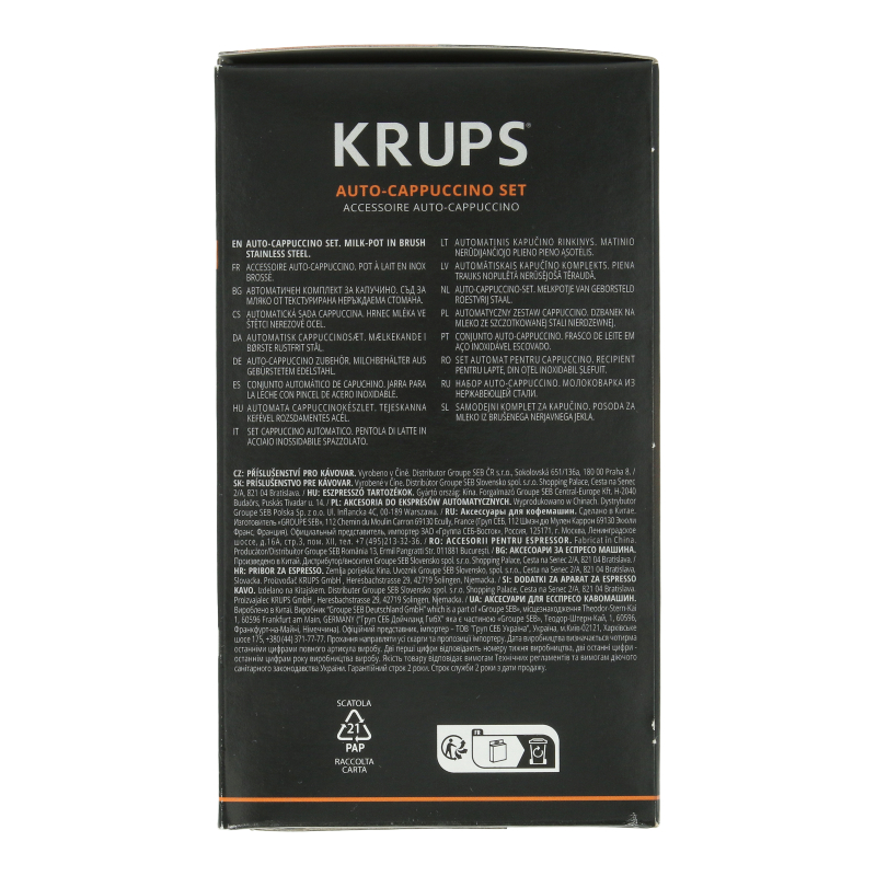 Auto-Cappuccino Set inkl. Milchbehälter für Krups Kaffeevollautomaten