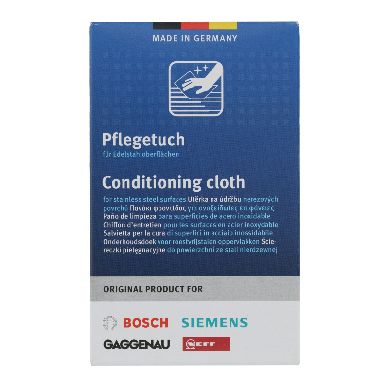 Pflegetücher (5 Stück) für Edelstahloberflächen Original BSH