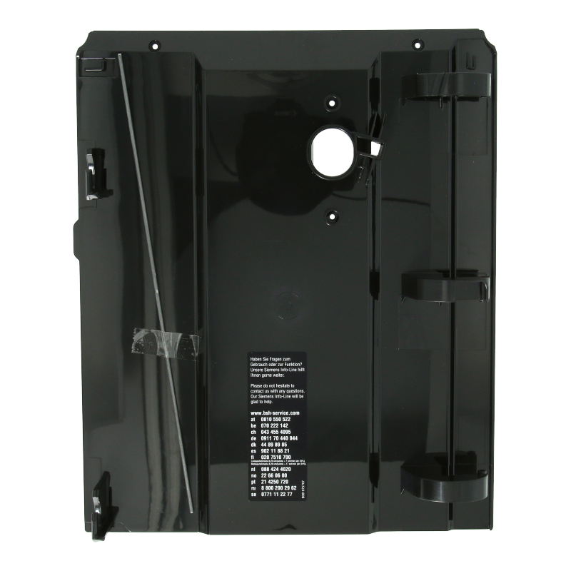 Tür / Träger (Schwarz) für Siemens EQ.3 S100 / EQ.3 S300 / EQ.3 S500