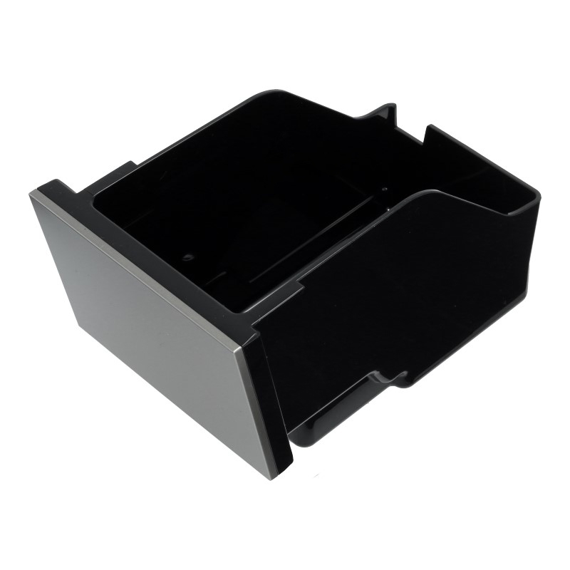 Tresterbehälter / Satzbehälter inkl. Blende (Silber) für DeLonghi ECAM 650.55.MS / ECAM 656.55.MS
