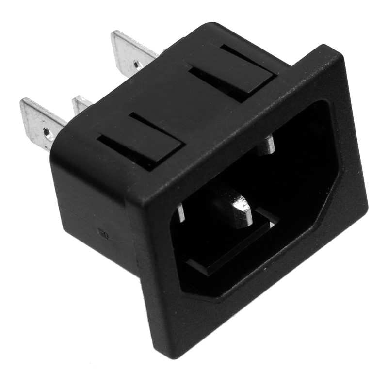 Steckverbindung (Schuko) für Netzkabel der DeLonghi ECAM / ETAM / EN / EC Kaffeevollautomaten