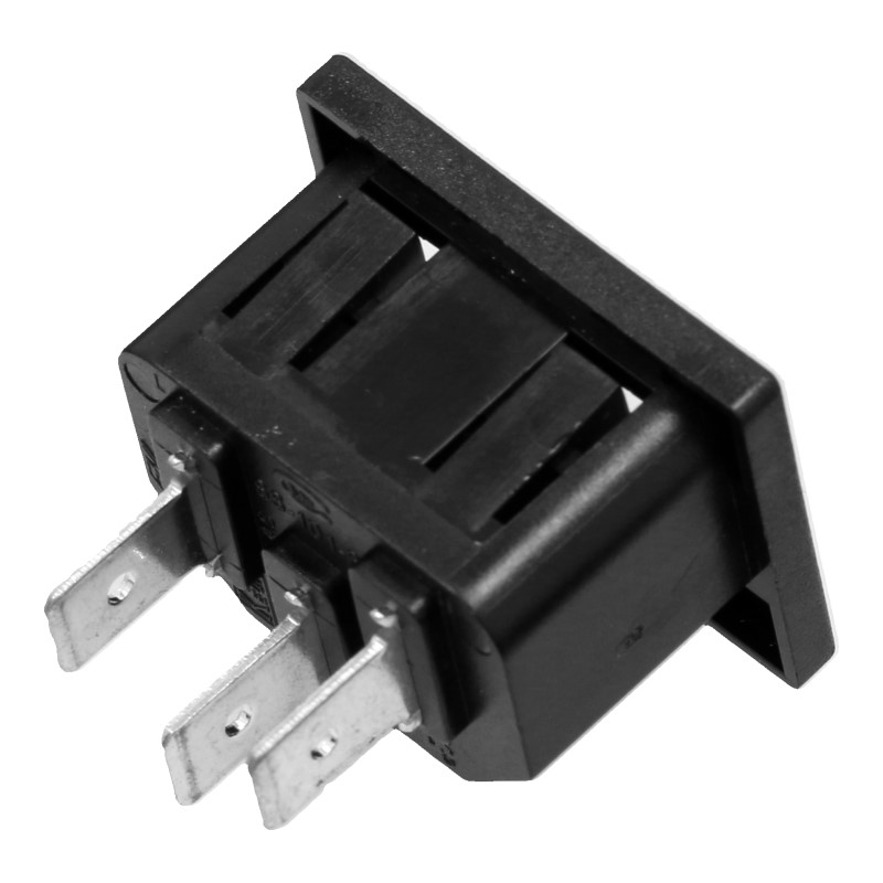 Steckverbindung (Schuko) für Netzkabel der DeLonghi ECAM / ETAM / EN / EC Kaffeevollautomaten