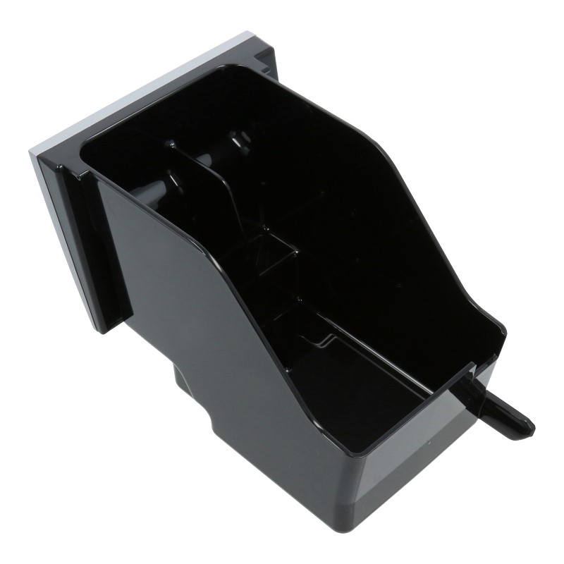 Tresterbehälter / Satzbehälter inkl. Blende (Silber) für DeLonghi ECAM 350.35.SB / ECAM 350.75.S