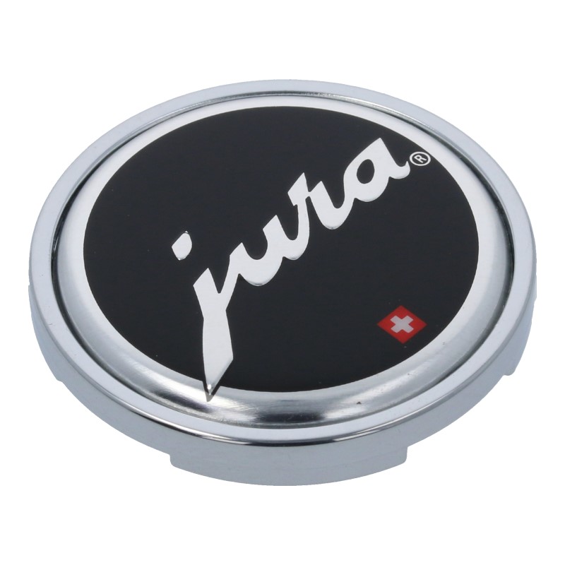Emblem / Button "Jura" (35,3mm) inkl. Aufnahme für Impressa Z7 Kaffeevollautomaten