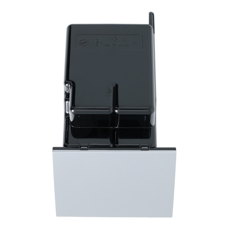 Tresterbehälter / Satzbehälter inkl. Blende (Silber) für DeLonghi ECAM 350.35.SB / ECAM 350.75.S