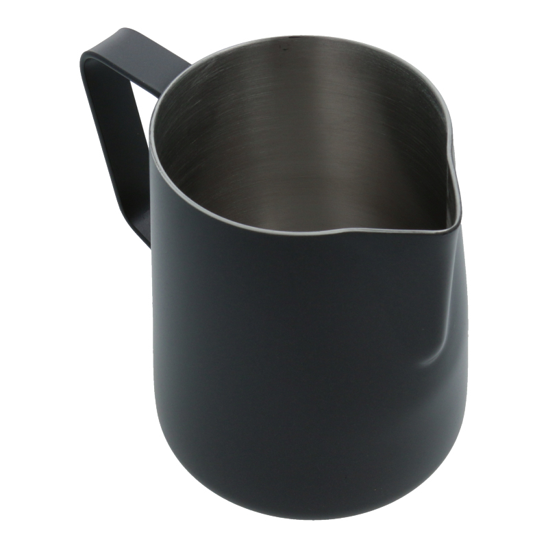 Milchkanne (Schwarz / 350ml) für Espressomaschinen