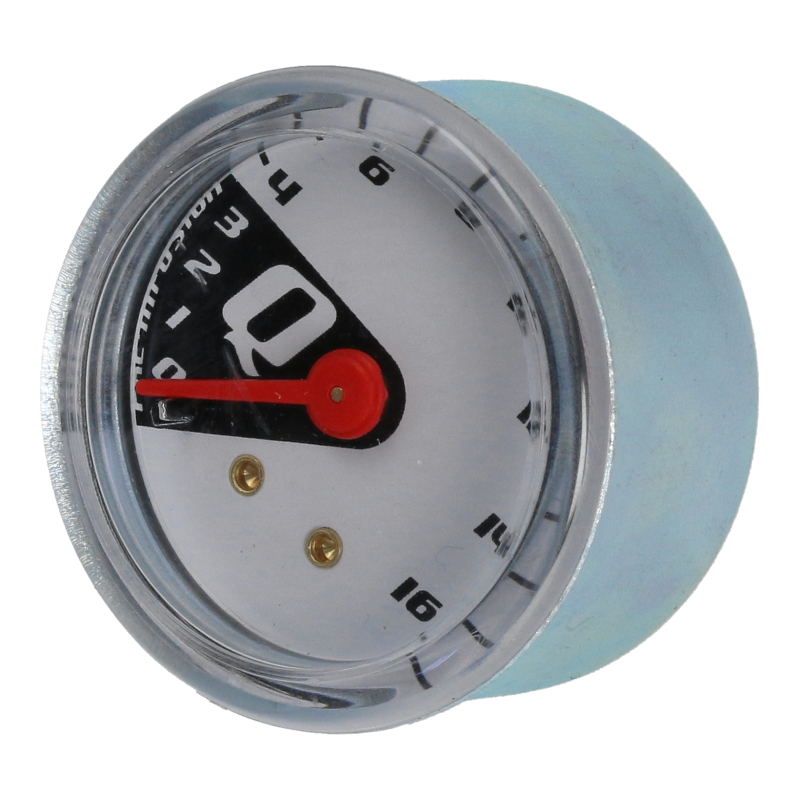 Manometer (Pumpe 0-16 bar / Weiß / Original) für Quickmill Espressomaschinen