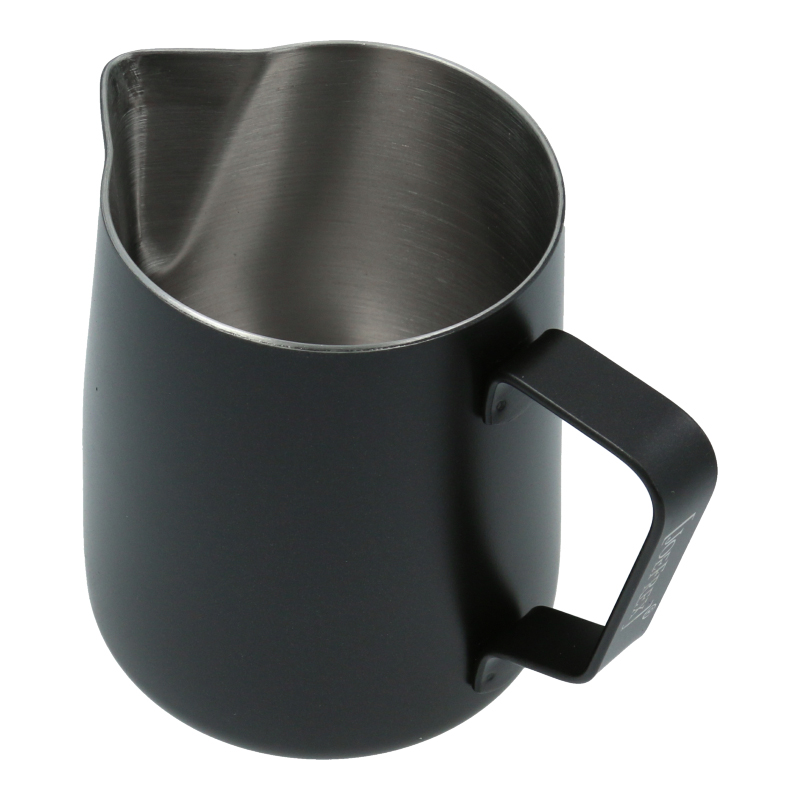 Milchkanne (Schwarz / 350ml) für Espressomaschinen