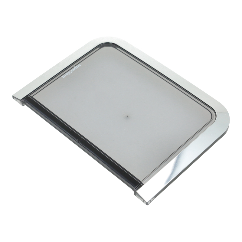 Bohnenbehälterdeckel (Links / Transparent Chrom) für Siemens EQ.900