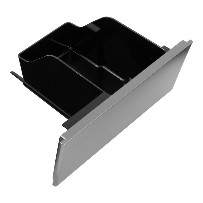 Tresterbehälter / Satzbehälter inkl. Blende (Titanium) für DeLonghi ETAM 29.666.T