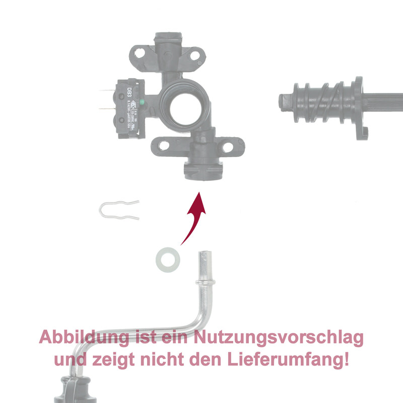 Dichtung / Formdichtung zu Dampfrohr für DeLonghi EAM / ECAM / ESAM Kaffeevollautomat