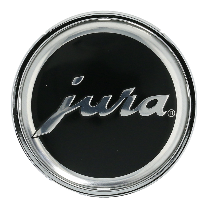 Emblem / Button "Jura" (43mm) für Gehäuserückwand