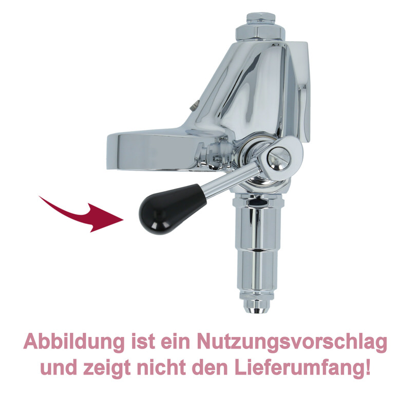 Griff (M8 / Holz-Glanz) für Espressomaschinen