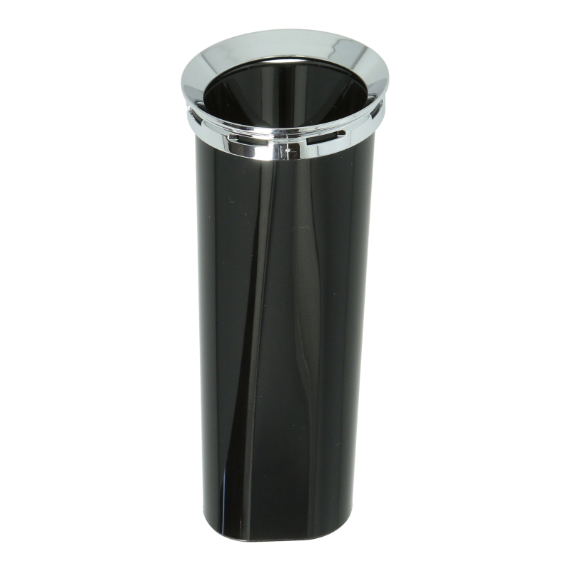 Pulverschacht (Schwarz / Chrom) für Jura Ena 5 / Ena 8 Kaffeevollautomaten