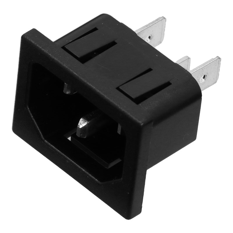 Steckverbindung (Schuko) für Netzkabel der DeLonghi ECAM / ETAM / EN / EC Kaffeevollautomaten