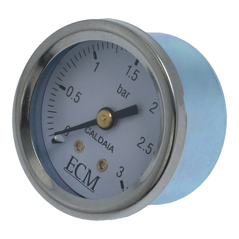 Manometer (Kessel 0-3.0 bar / Weiß / Original) mit Logo für ECM Espressomaschinen