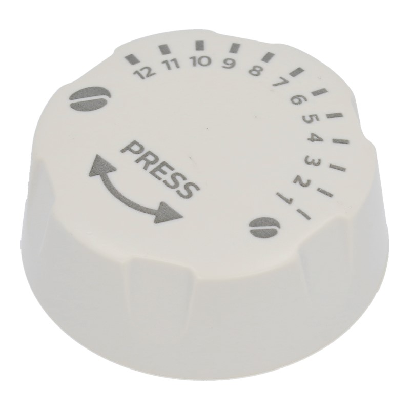 Drehknopf (Weiß / 1 bis 12) für Mahlgradeinstellachse der Saeco / Philips Kaffeevollautomaten