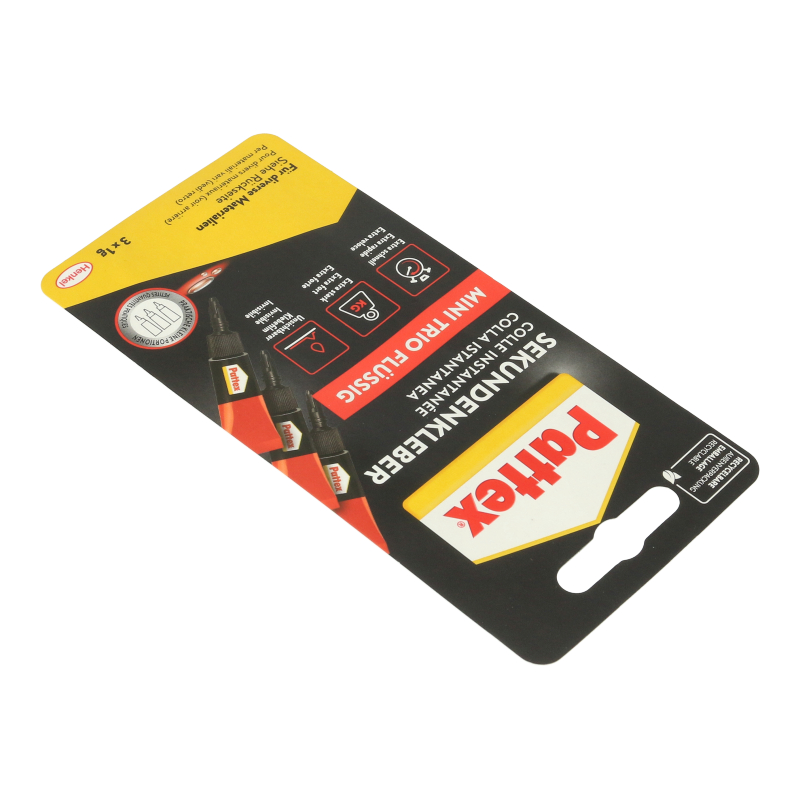 Sekundenkleber Flüssig Mini Trio Pattex (3x1g)
