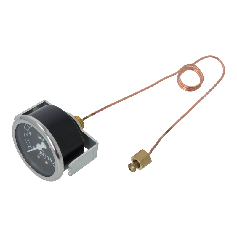 Manometer (Pumpe 0-16 bar / Schwarz / Original) für Rocket Giotto / Mozzafiato Espressomaschinen