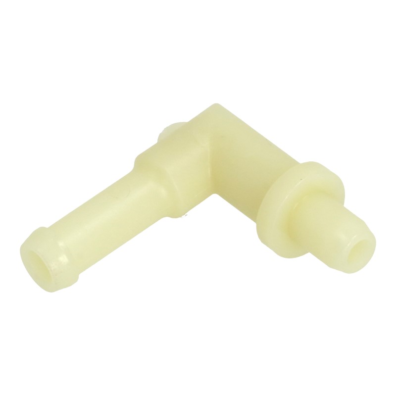 Winkelanschluss (L-Form / Gewebeschlauch / 4mm) für Saeco / Philips / Gaggia Kaffeevollautomaten