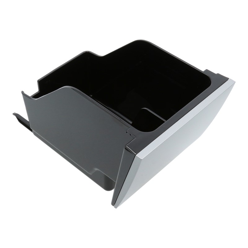 Tresterbehälter / Satzbehälter inkl. Blende (Silber) für DeLonghi ECAM 350.35.SB / ECAM 350.75.S