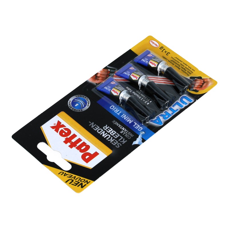 Sekundenkleber Ultra Gel Mini Trio Pattex (3x1g)