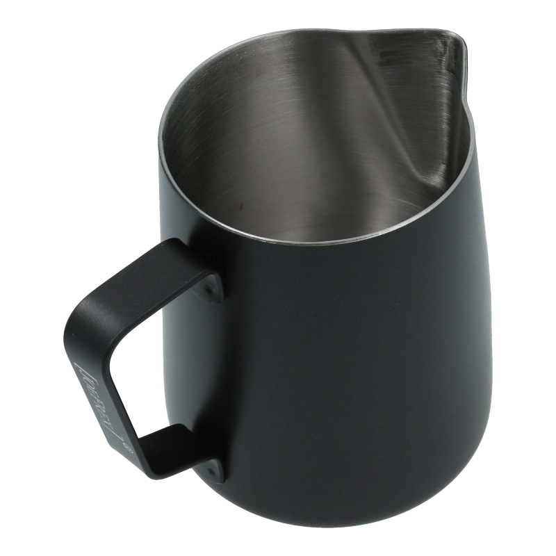 Milchkanne (Schwarz / 350ml) für Espressomaschinen