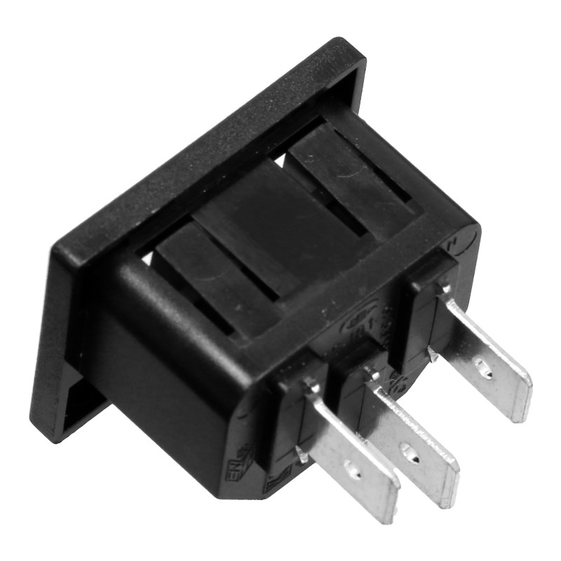 Steckverbindung (Schuko) für Netzkabel der DeLonghi ECAM / ETAM / EN / EC Kaffeevollautomaten