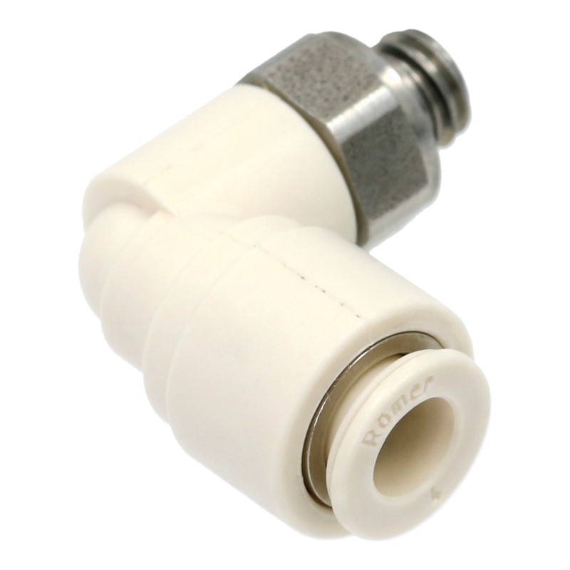Fluid Anschluss L-Form (M5 / 4mm Schlauch) für WMF / Schaerer / Solis Kaffeemaschinen