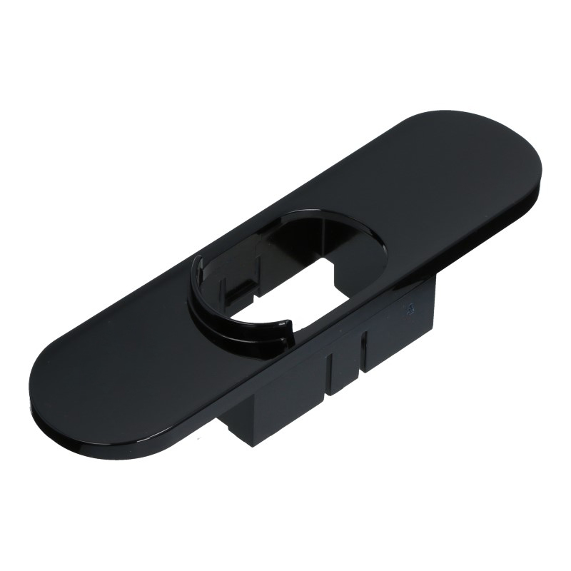 Schäumersichtschutz Platte (Klavierlack / Schwarz) für Siemens EQ.7
