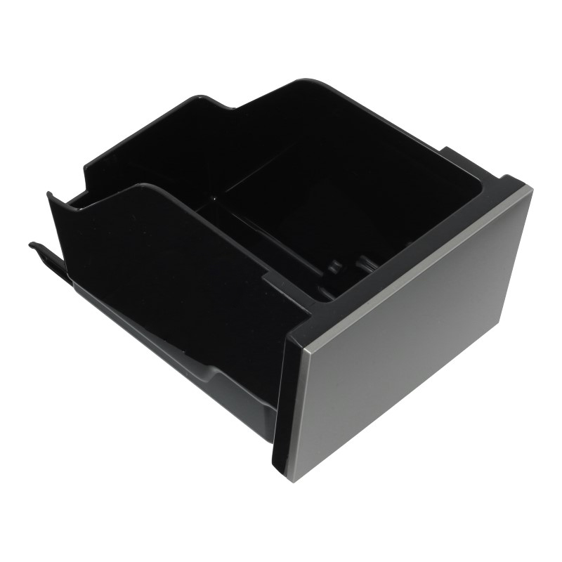 Tresterbehälter / Satzbehälter inkl. Blende (Silber) für DeLonghi ECAM 650.55.MS / ECAM 656.55.MS