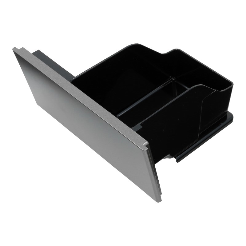 Tresterbehälter / Satzbehälter inkl. Blende (Titanium) für DeLonghi ETAM 29.666.T