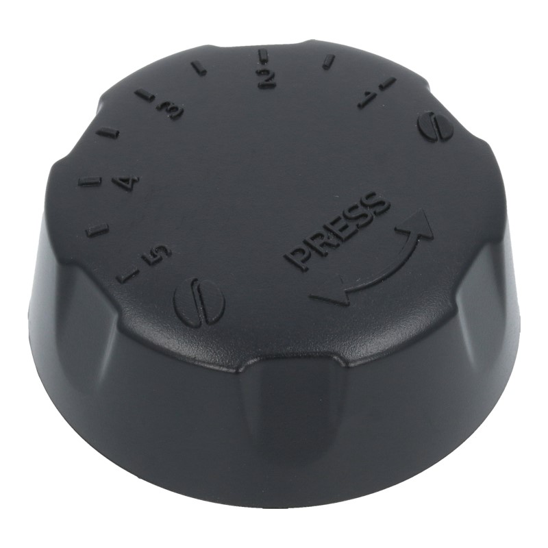 Drehknopf (Schwarz / 1 bis 5) für Mahlgradeinstellachse der Saeco / Philips Kaffeevollautomaten