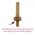 Flachdichtung (13x4x4mm / Viton) für Ventil der ECM / Profitec / Quickmill / Rocket Espressomaschinen