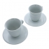 DeLonghi Cappuccinotassen mit Untertasse (Porzellan / 2er-Set)