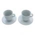 DeLonghi Cappuccinotassen mit Untertasse (Porzellan / 2er-Set)