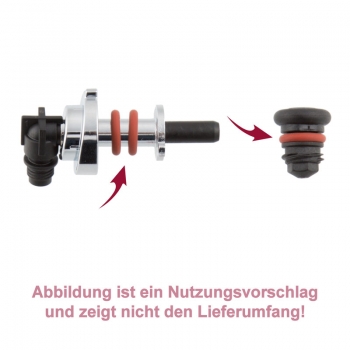 Dichtung / O-Ring für Dampfdüse und Fluid-Anschluss Dampfrohr