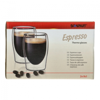 Kaffeevollautomat Zubehör: Espressotassen (Thermoglas/2er-Set)
