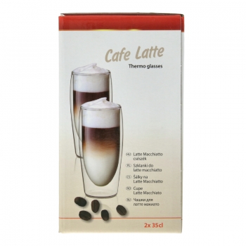 Lattemacchiatotassen (Thermoglas / 2er-Set)