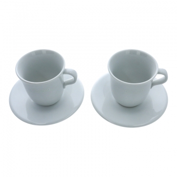 DeLonghi Cappuccinotassen mit Untertasse (Porzellan / 2er-Set)