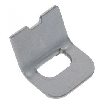 Sicherungsblech zu Klemmfeder / Schlauchklemme (D=1,3mm) für Gewebeschlauch