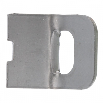 Sicherungsblech zu Klemmfeder / Schlauchklemme (D=1,3mm) für Gewebeschlauch