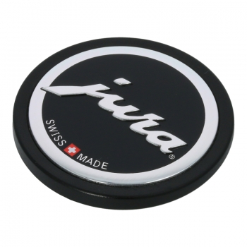 Emblem / Button "Jura" (41,7mm) für Gehäuserückwand Jura Z5 / Z7 / Z9 / X5 Kaffeevollautomaten