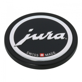Emblem / Button "Jura" (41,7mm) für Gehäuserückwand Jura Z5 / Z7 / Z9 / X5 Kaffeevollautomaten