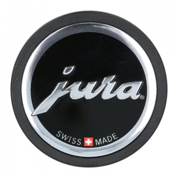 Emblem / Button "Jura" (41,7mm) für Gehäuserückwand Jura Z5 / Z7 / Z9 / X5 Kaffeevollautomaten