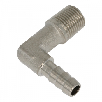 Fluid-Anschluss L-Form Kurz (Gewebeschlauch / 1/8"- 6mm)